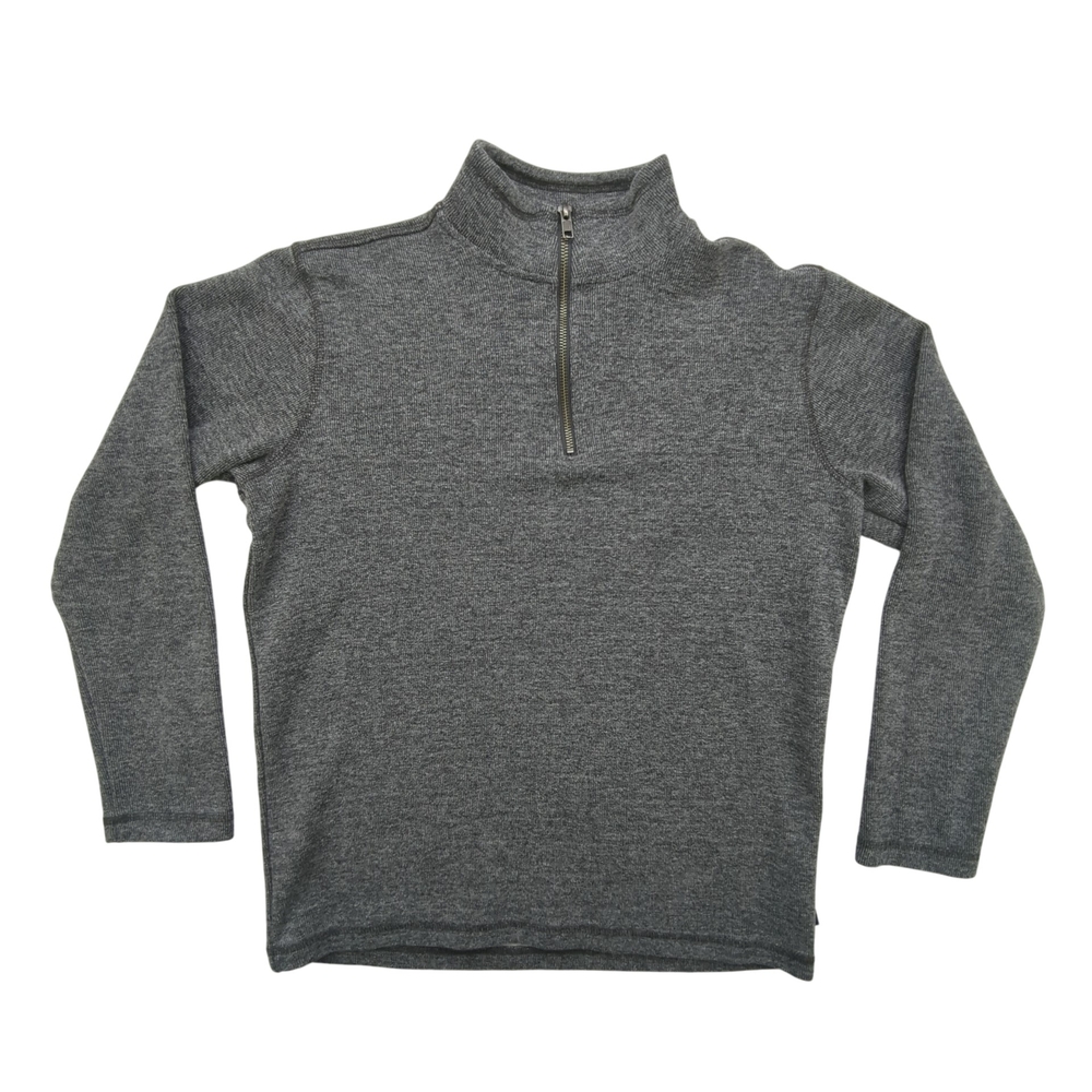 GAP Pullover Mens Small 1/4 Zip Gray Sweater Long Sleeve Casual Knit Classic
